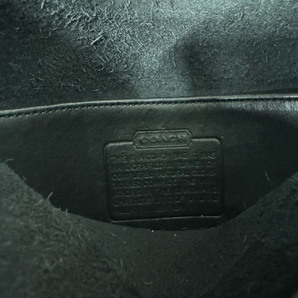 Vintage 90’s Coach Black Leather Crossbody Satchel - Picture 2 of 6